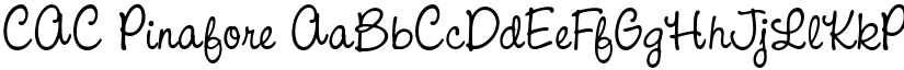 CAC Pinafore font download