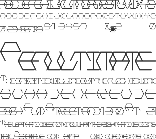 Hextremum LDR font preview