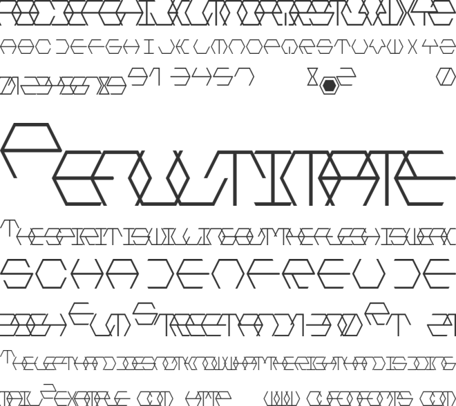 Hextremum LDR font preview