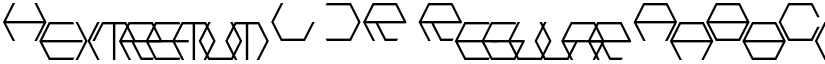 Hextremum LDR Regular font
