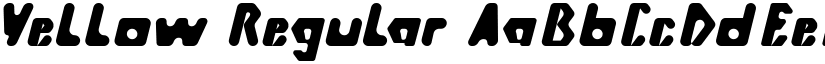 Yellow Regular font