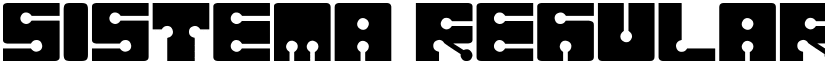 Sistema Regular font