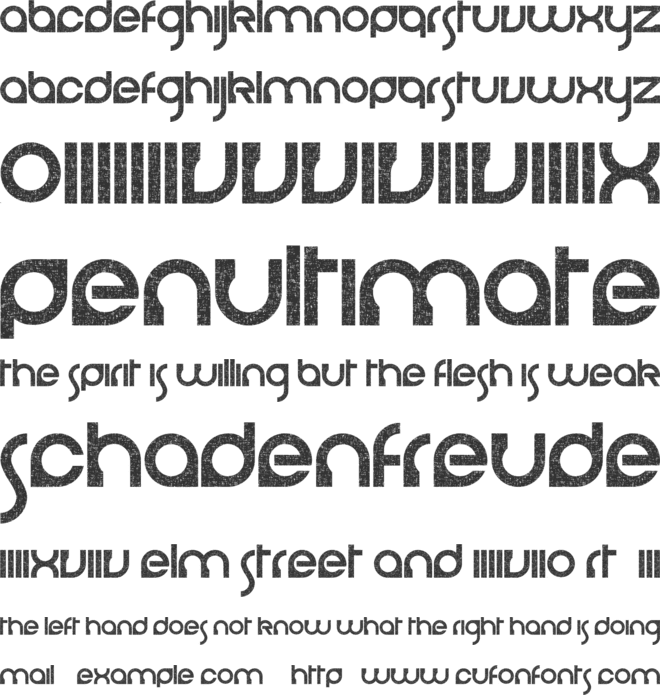 cerebro autodestructivo font preview