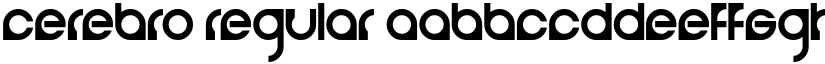 Cerebro Regular font