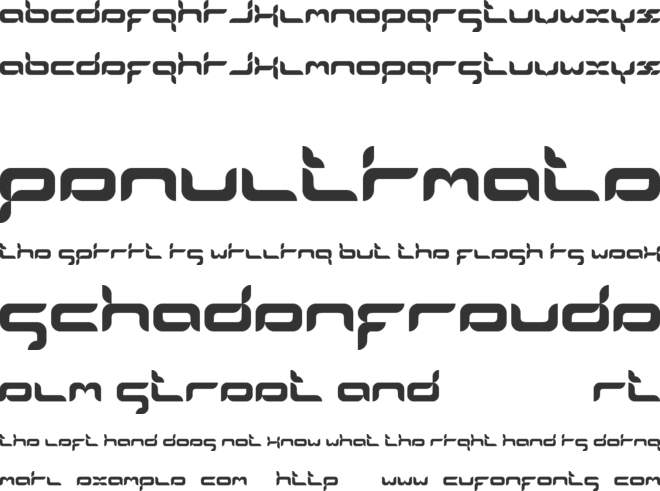 formlosOrganik font preview