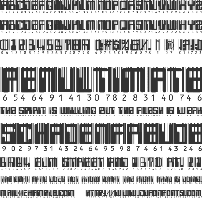 Thought Police font preview