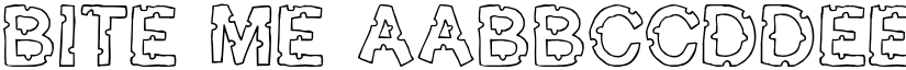 Bite me font