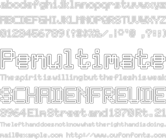 Archway font preview