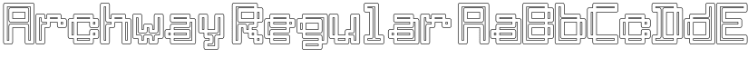 Archway Regular font