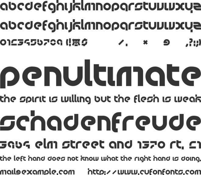 bauwerck font preview