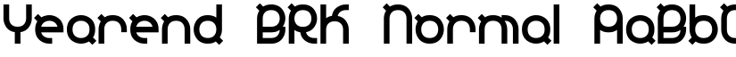 Yearend BRK Normal font