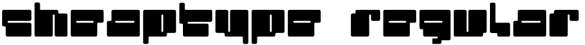 cheaptype Regular font