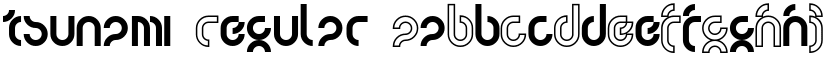 tsunami Regular font