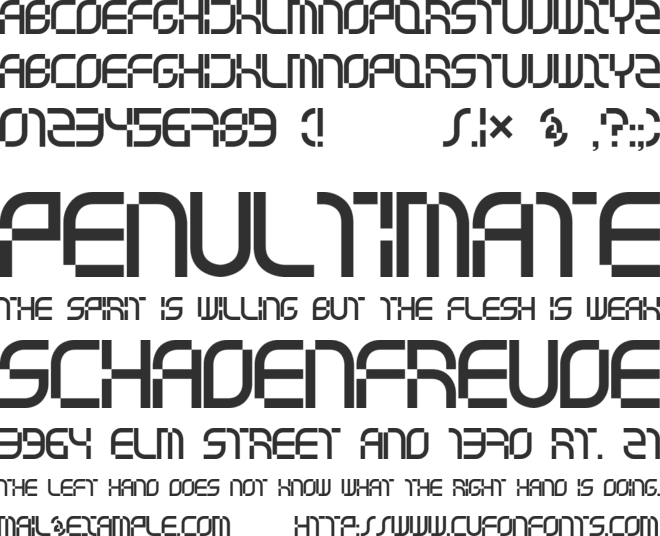 music television selector font preview
