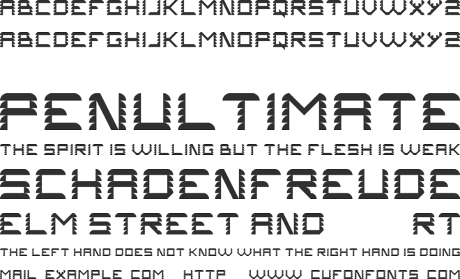 Problems 2 font preview