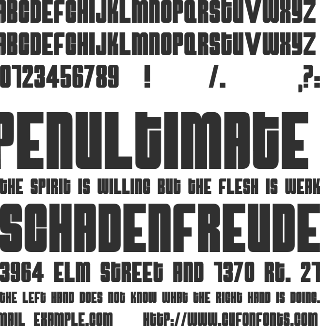 AtomicBomb font preview