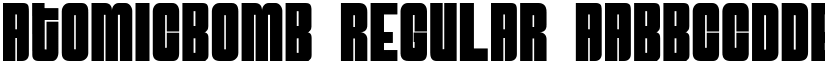 AtomicBomb Regular font