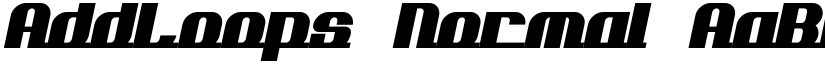 AddLoops Normal font