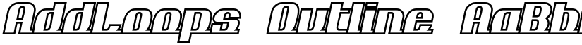 AddLoops Outline font
