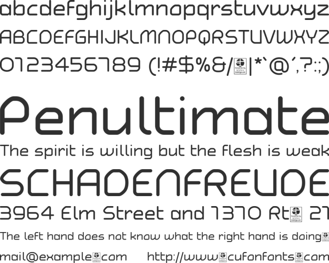 Typo Angular Rounded Demo font preview
