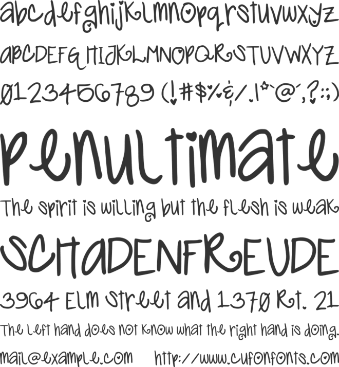 Cutie Pop font preview