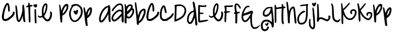 Cutie Pop font