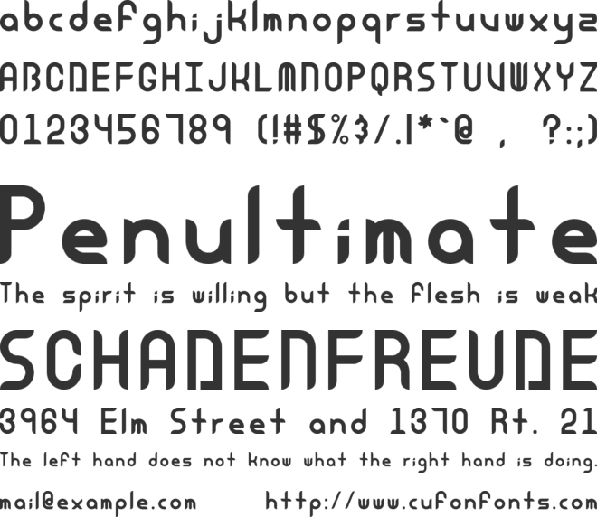 Equinox font preview
