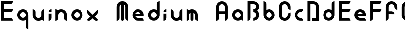 Equinox Medium font