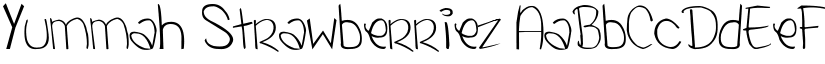 Yummah Strawberriez font