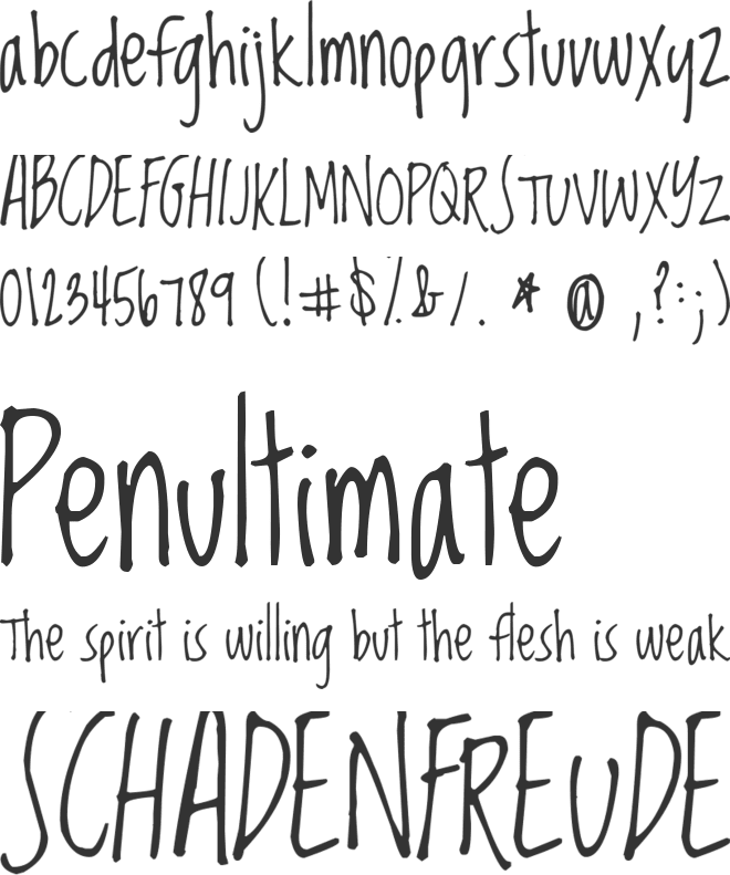 Loved by the King font preview