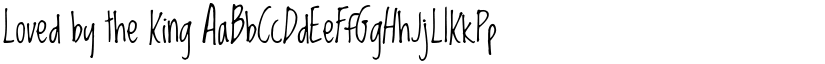 Loved by the King font