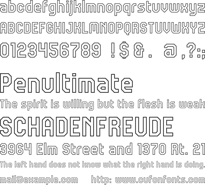 JD Garden font preview