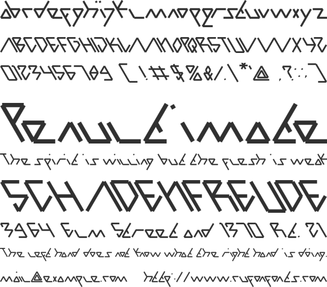 Parallel font preview