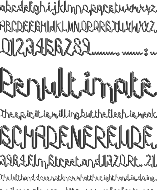 tape deck font preview