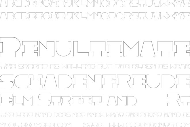 Rexic font preview
