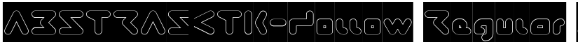 ABSTRASCTIK-Hollow Regular font