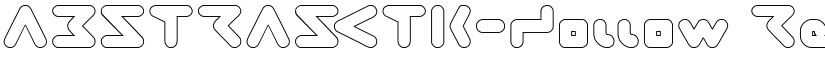 ABSTRASCTIK-Hollow Regular font