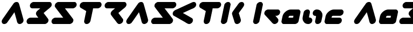 ABSTRASCTIK Italic font