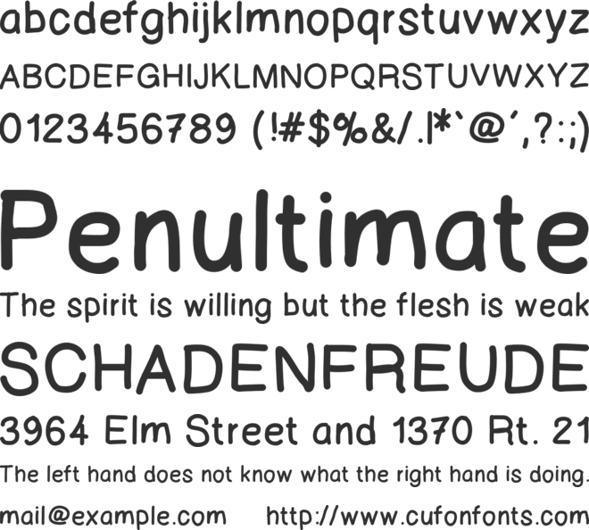123 Marker font preview