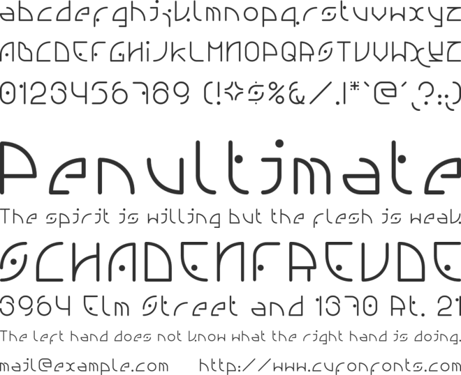NGfont font preview