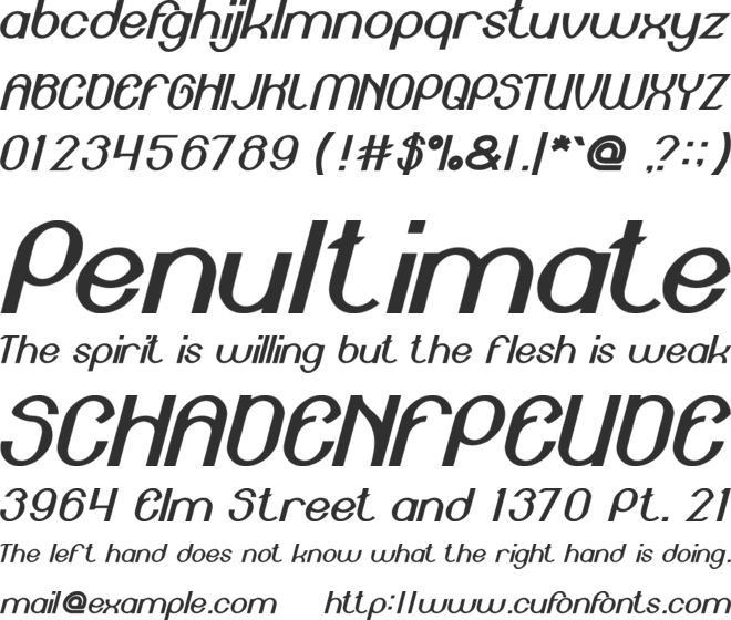 Engine Power font preview