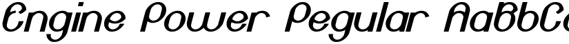 Engine Power Regular font