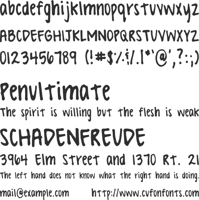 Valerie Hand font preview