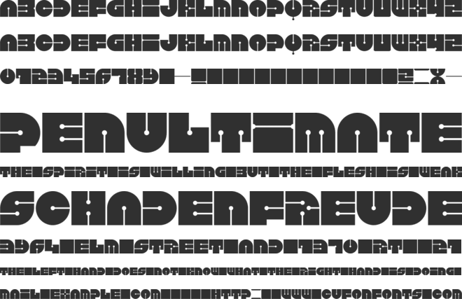 Keel font preview