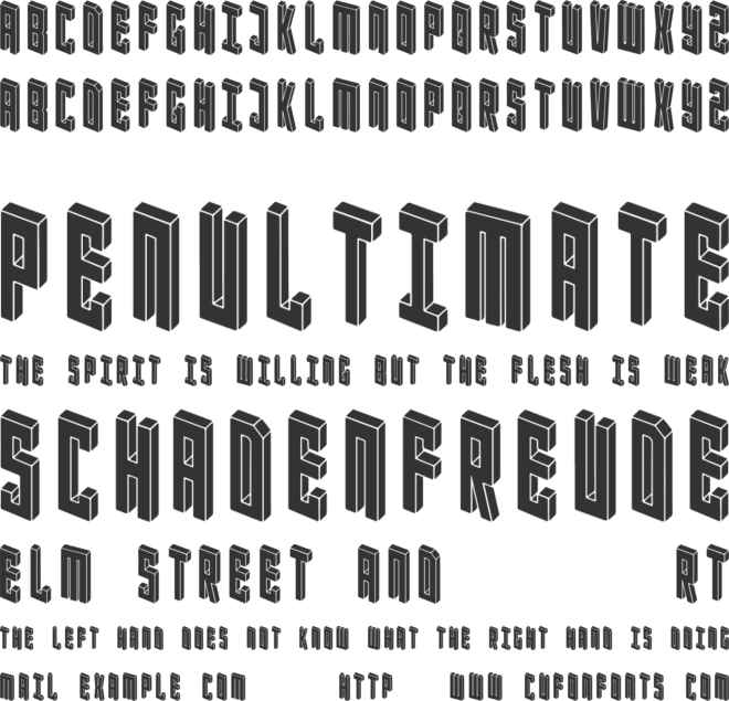 Blockbaq font preview