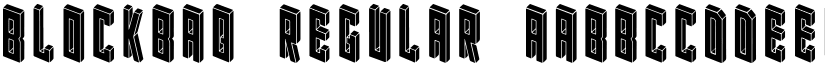 Blockbaq Regular font