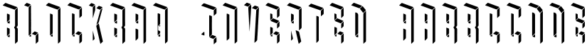 Blockbaq Inverted font