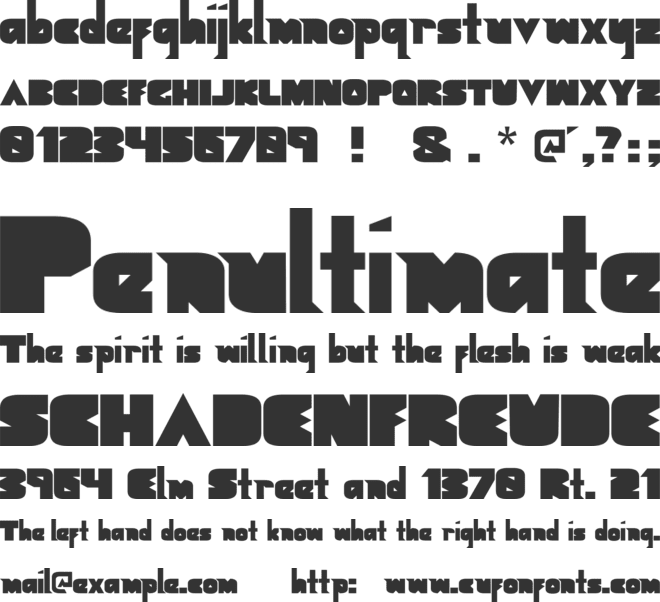 Geometric Black font preview