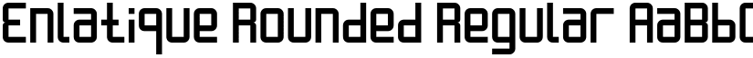 Enlatique Rounded Regular font