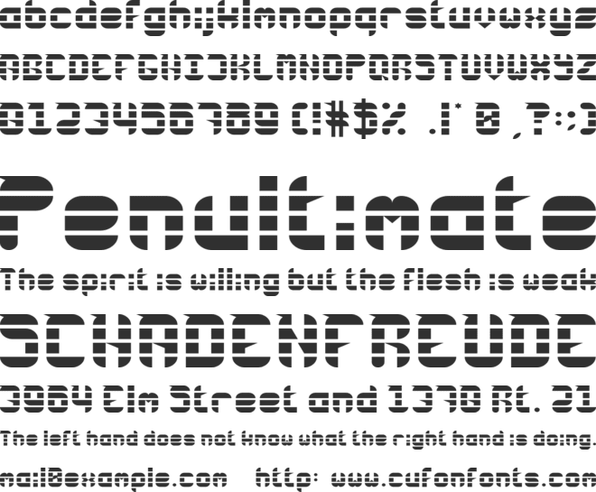 Rubber Down font preview